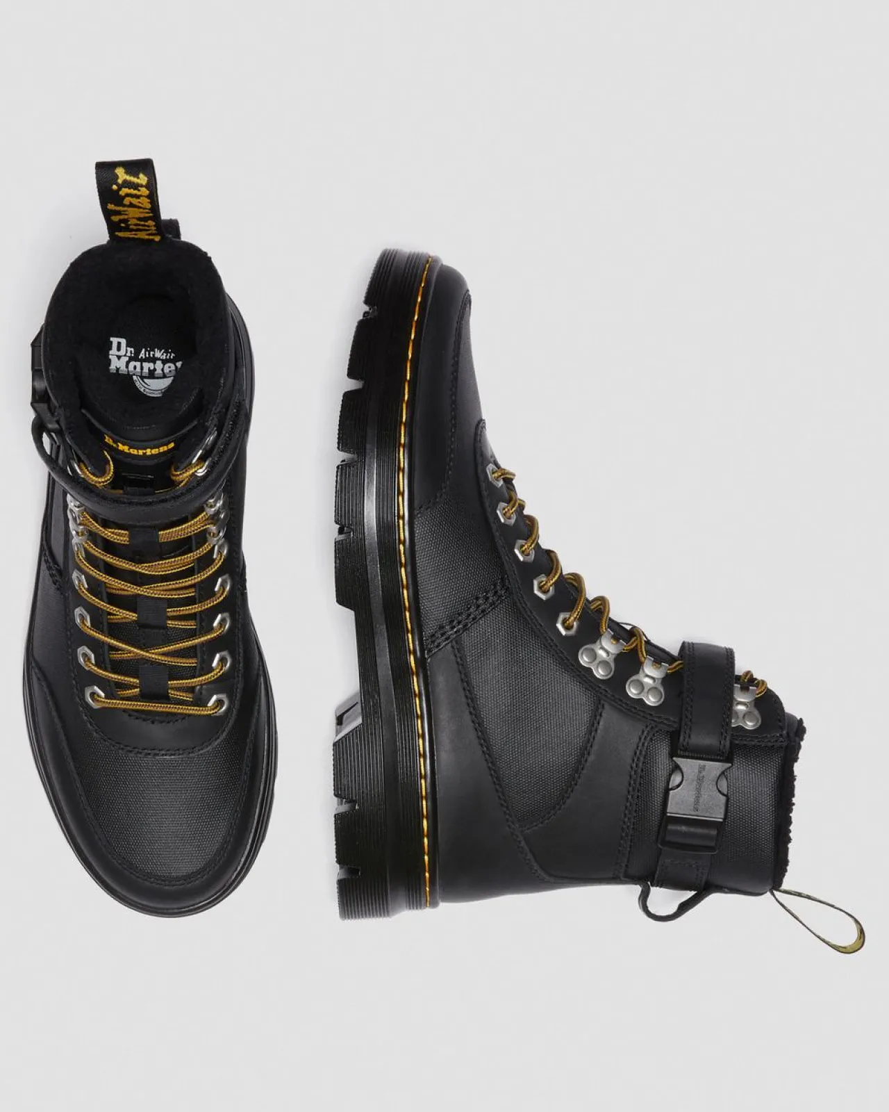 Dr. Martens Combs Tech Utility Laarzen Met Imitatiebont Voering^GIFTS Utility Laarzen|Casual Stijlen