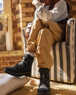 Dr. Martens Combs Tech Utility Laarzen met Bont Voering^UNISEX Nieuw Binnen|Trending Stijlen