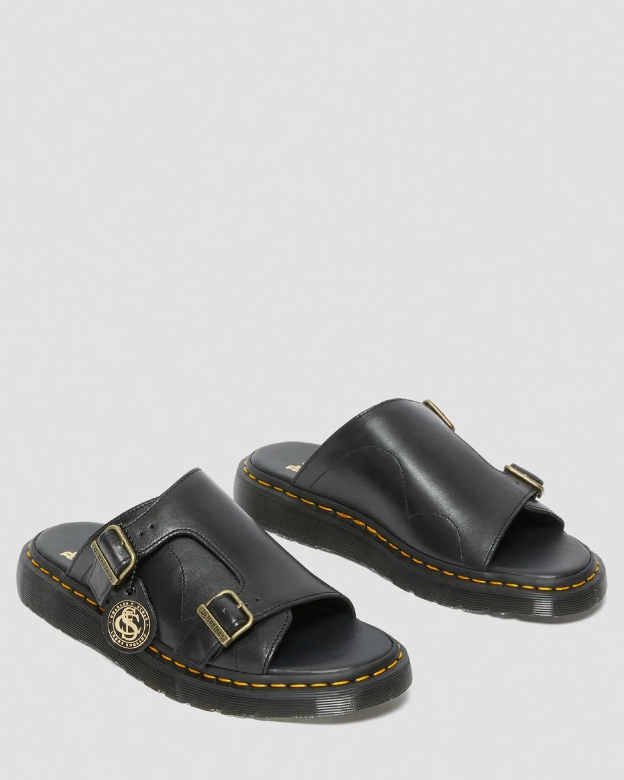 Dr. Martens Dayne Made in England Leren Slipper Sandalen^WOMENS Made In England|Slippers