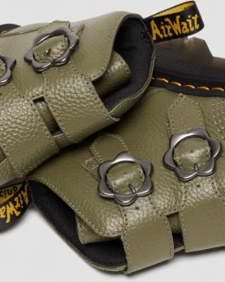 Dr. Martens Devon Bloemengesp Gemalen Nappa Leren Platformlaarzen^WOMENS Zachte Leren Laarzen