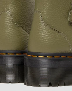 Dr. Martens Devon Bloemengesp Gemalen Nappa Leren Platformlaarzen^WOMENS Zachte Leren Laarzen