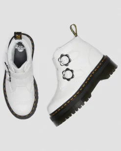 Dr. Martens Devon Bloemengesp Gemalen Nappa Leren Platformlaarzen^WOMENS Dames Sale|Zachte Leren Laarzen
