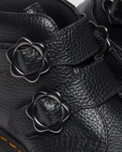 Dr. Martens Devon Bloemengesp Gemalen Nappa Leren Platformlaarzen^WOMENS Zachte Leren Laarzen