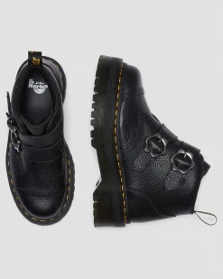 Dr. Martens Devon Bloemengesp Gemalen Nappa Leren Platformlaarzen^WOMENS Zachte Leren Laarzen