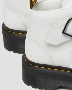 Dr. Martens Devon Heart Leren Platform Laarzen^WOMENS Enkellaarzen|Platform Laarzen