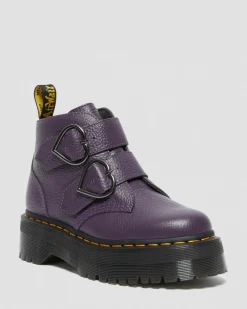 Dr. Martens Devon Heart Leren Platform Laarzen^WOMENS Platform Laarzen|Zachte Leren Laarzen
