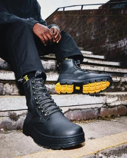 Dr. Martens Iowa Gecoate Canvas Mix Utility Laarzen^GIFTS Utility Laarzen|Casual Stijlen