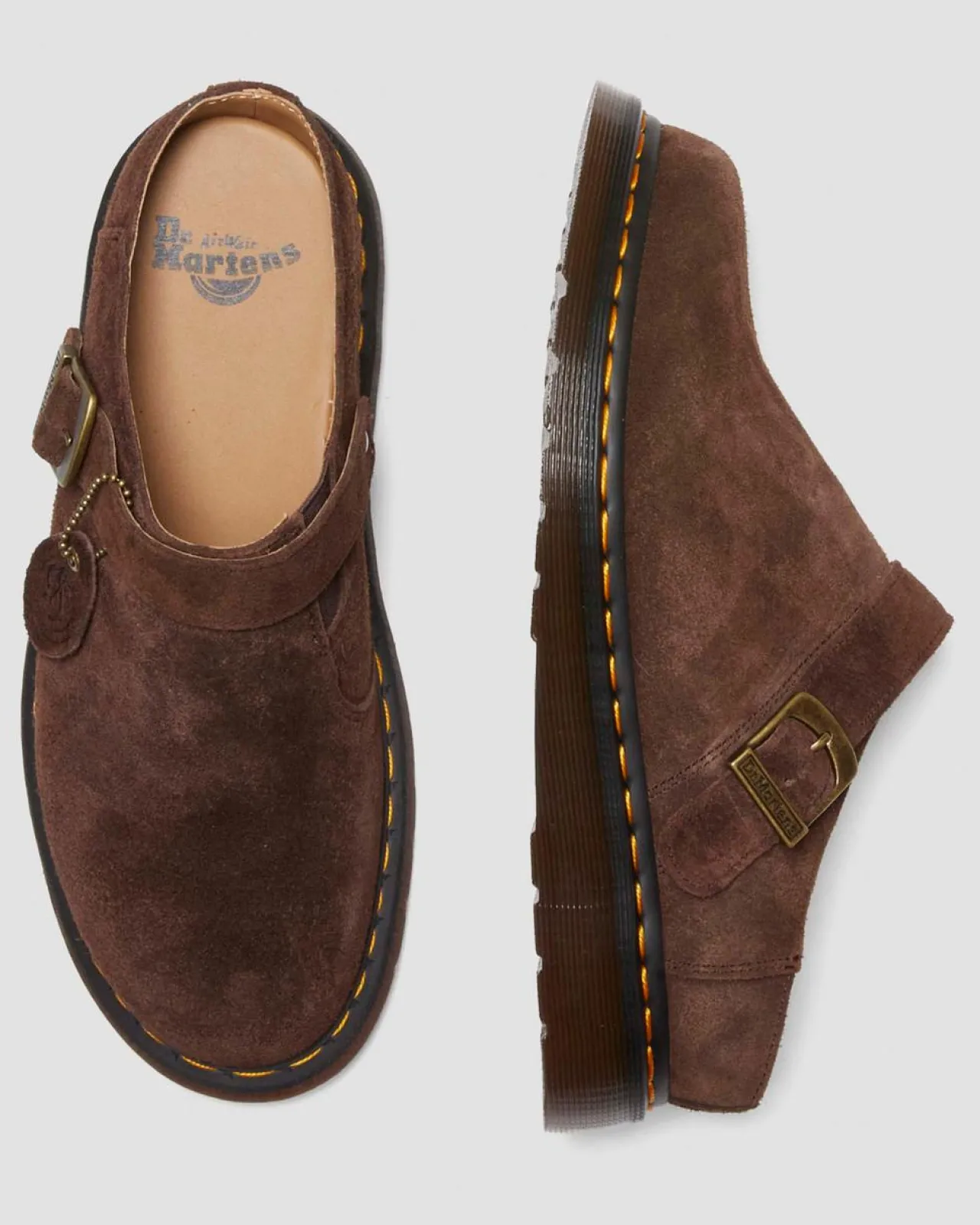 Dr. Martens Isham Desert Oasis Suède Mules^MENS Suède|Nieuw Binnen