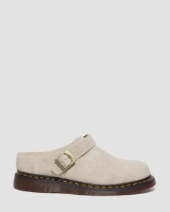 Dr. Martens Isham Imitatie Schapenvacht Gevoerde Suède Mules^UNISEX Suède|Nieuw Binnen