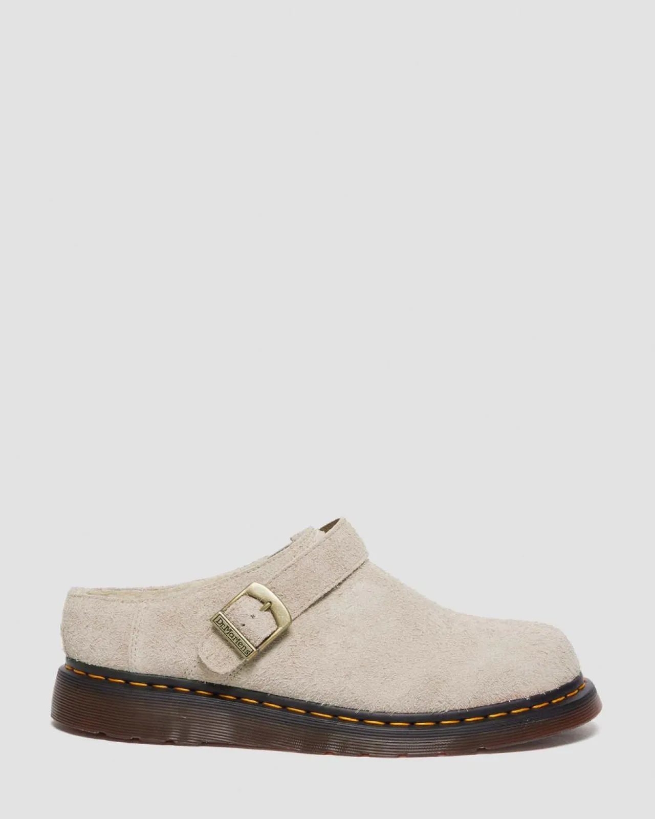 Dr. Martens Isham Imitatie Schapenvacht Gevoerde Suède Mules^UNISEX Suède|Nieuw Binnen