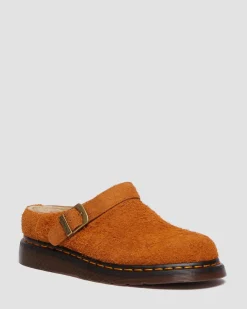 Dr. Martens Isham Imitatie Schapenvacht Gevoerde Suède Mules^UNISEX Suède|Nieuw Binnen