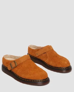Dr. Martens Isham Imitatie Schapenvacht Gevoerde Suède Mules^UNISEX Suède|Nieuw Binnen