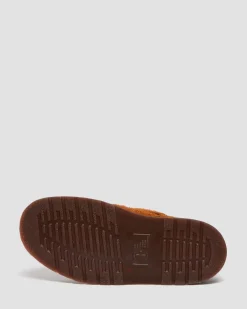 Dr. Martens Isham Imitatie Schapenvacht Gevoerde Suède Mules^UNISEX Suède|Nieuw Binnen