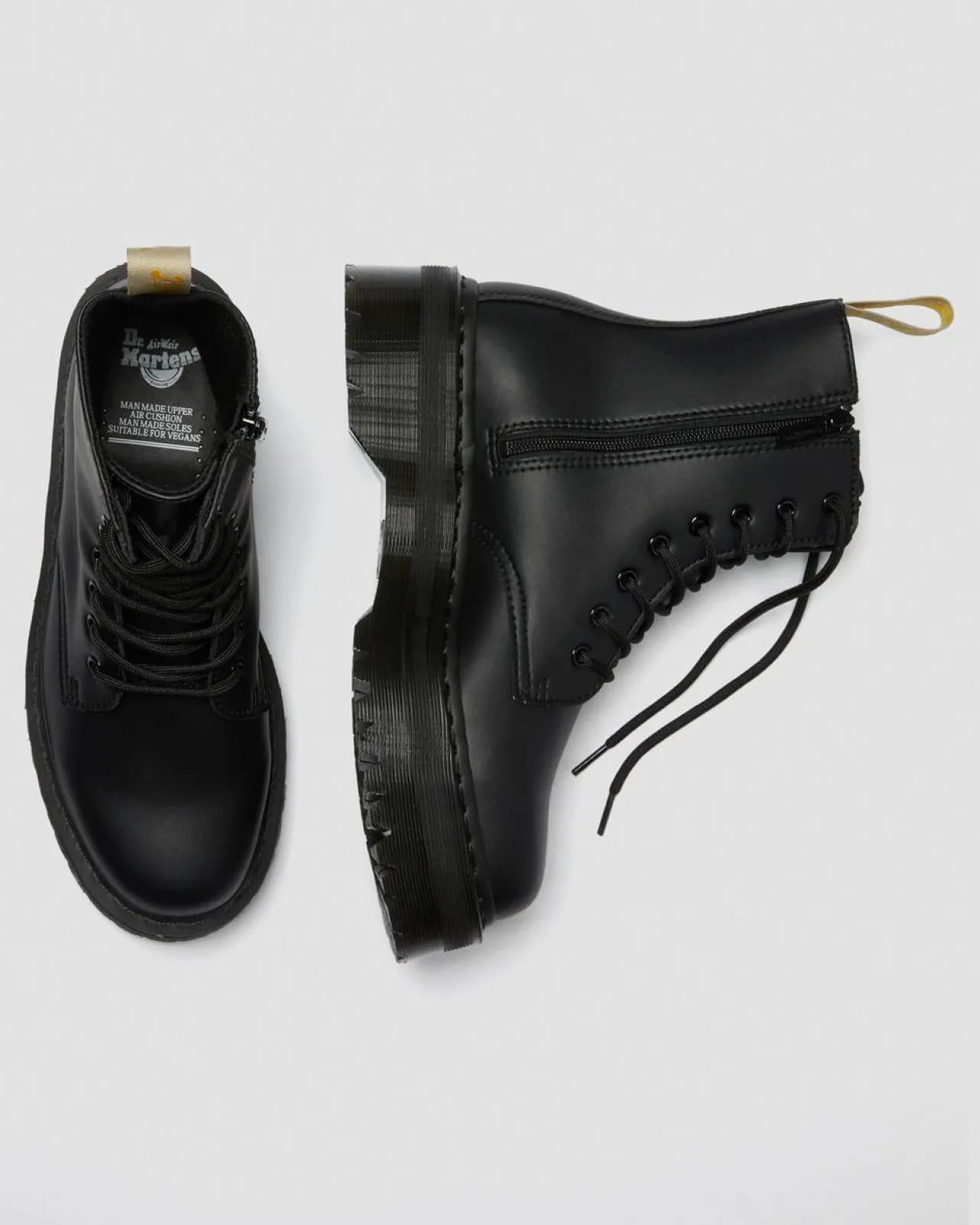 Dr. Martens Jado II Mono Vegan Platformlaarzen^TRENDING-STYLES-UK Platform Laarzen|Vegan Laarzen