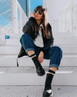 Dr. Martens Jado II Mono Vegan Platformlaarzen^TRENDING-STYLES-UK Platform Laarzen|Vegan Laarzen