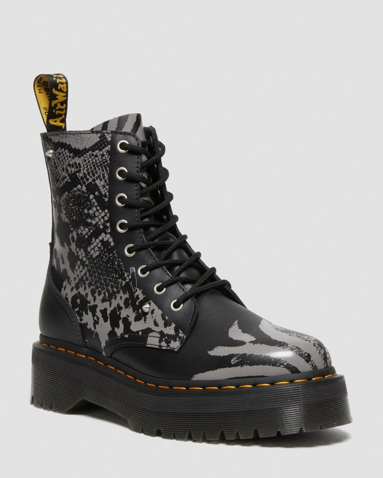 Dr. Martens Jadon Animal Clash Leren Platform Laarzen^UNISEX Platform Laarzen|Laarzen