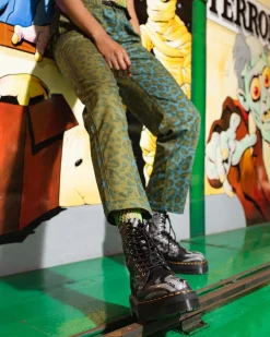 Dr. Martens Jadon Animal Clash Leren Platform Laarzen^UNISEX Platform Laarzen|Laarzen