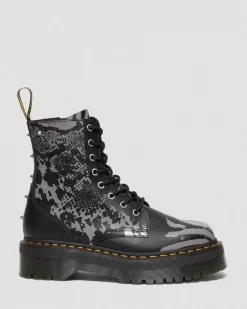 Dr. Martens Jadon Animal Clash Leren Platform Laarzen^UNISEX Platform Laarzen|Laarzen