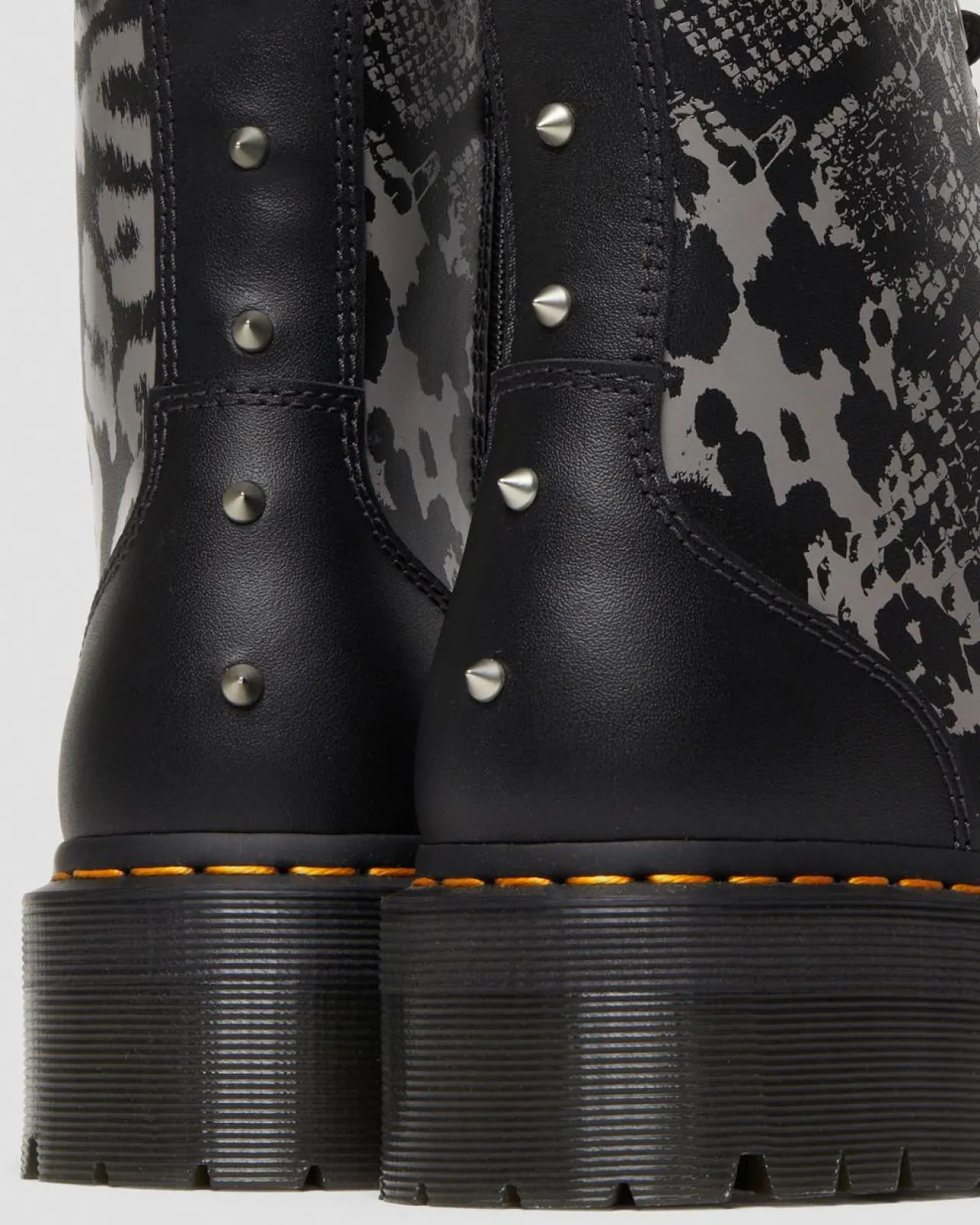 Dr. Martens Jadon Animal Clash Leren Platform Laarzen^UNISEX Platform Laarzen|Laarzen