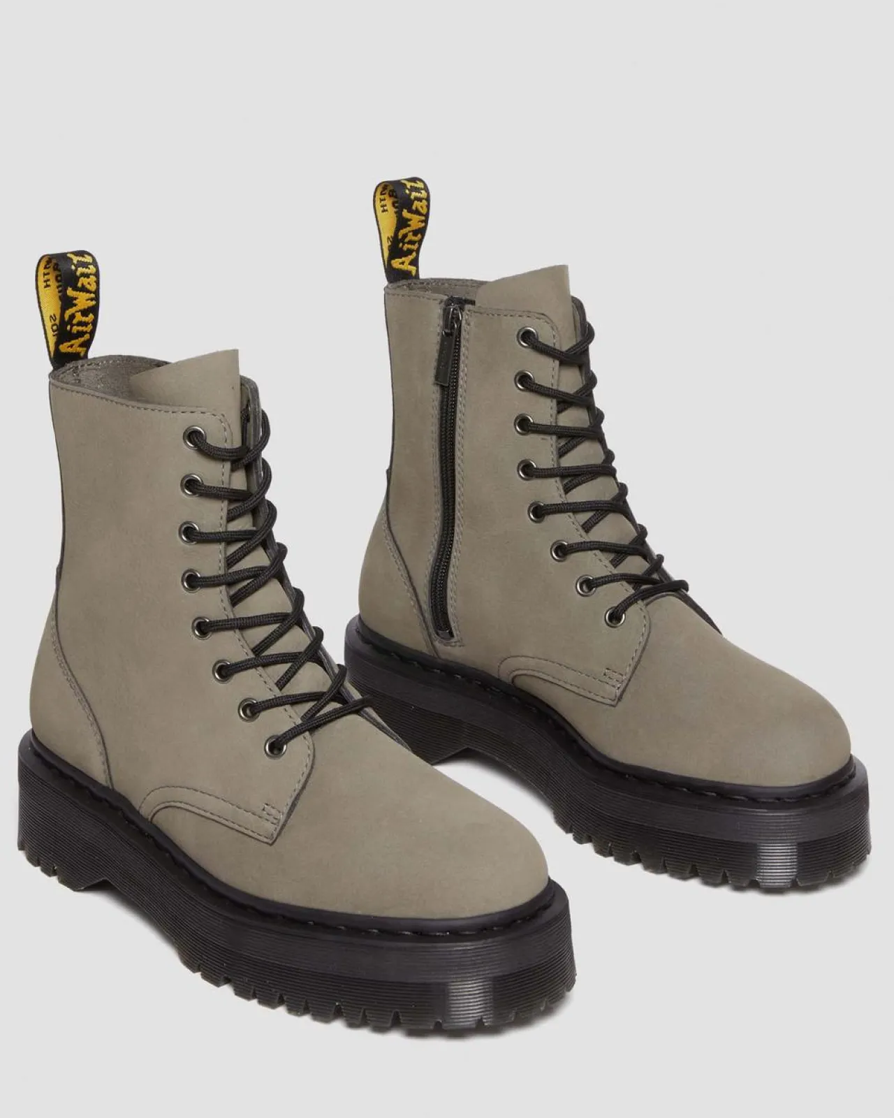 Dr. Martens Jadon Gemalen Nubuck Platform Laarzen^UNISEX Heren Sale|Trending Stijlen
