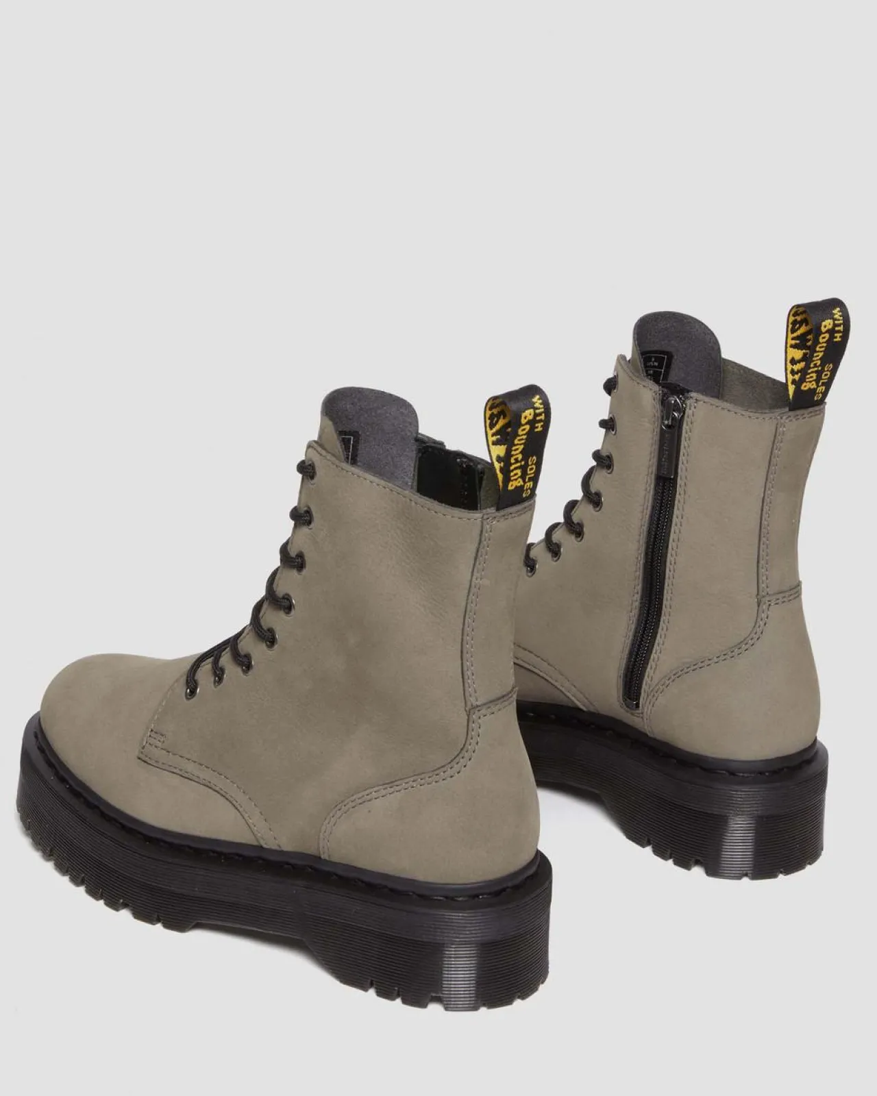 Dr. Martens Jadon Gemalen Nubuck Platform Laarzen^UNISEX Heren Sale|Trending Stijlen