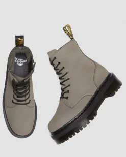 Dr. Martens Jadon Gemalen Nubuck Platform Laarzen^UNISEX Heren Sale|Trending Stijlen