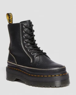 Dr. Martens Jadon Hardware Leren Platformlaarzen^WOMENS Laarzen