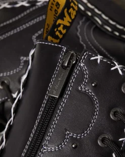 Dr. Martens Jadon Hi Contrasterende Steek Leren Platform Laarzen^ Nieuw Binnen|Trending Stijlen