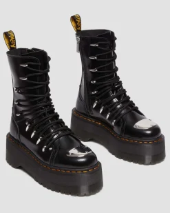 Dr. Martens Jadon Hi LTT Max Leren Platform Laarzen^UNISEX Hoge Laarzen|Platform Laarzen