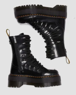 Dr. Martens Jadon Hi LTT Max Leren Platform Laarzen^UNISEX Hoge Laarzen|Platform Laarzen