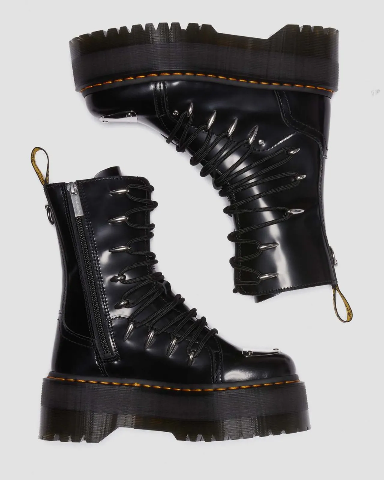 Dr. Martens Jadon Hi LTT Max Leren Platform Laarzen^UNISEX Hoge Laarzen|Platform Laarzen