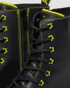 Dr. Martens Jadon II Neon Ster Leren Platform Laarzen^GIFTS Enkellaarzen|Platform Laarzen