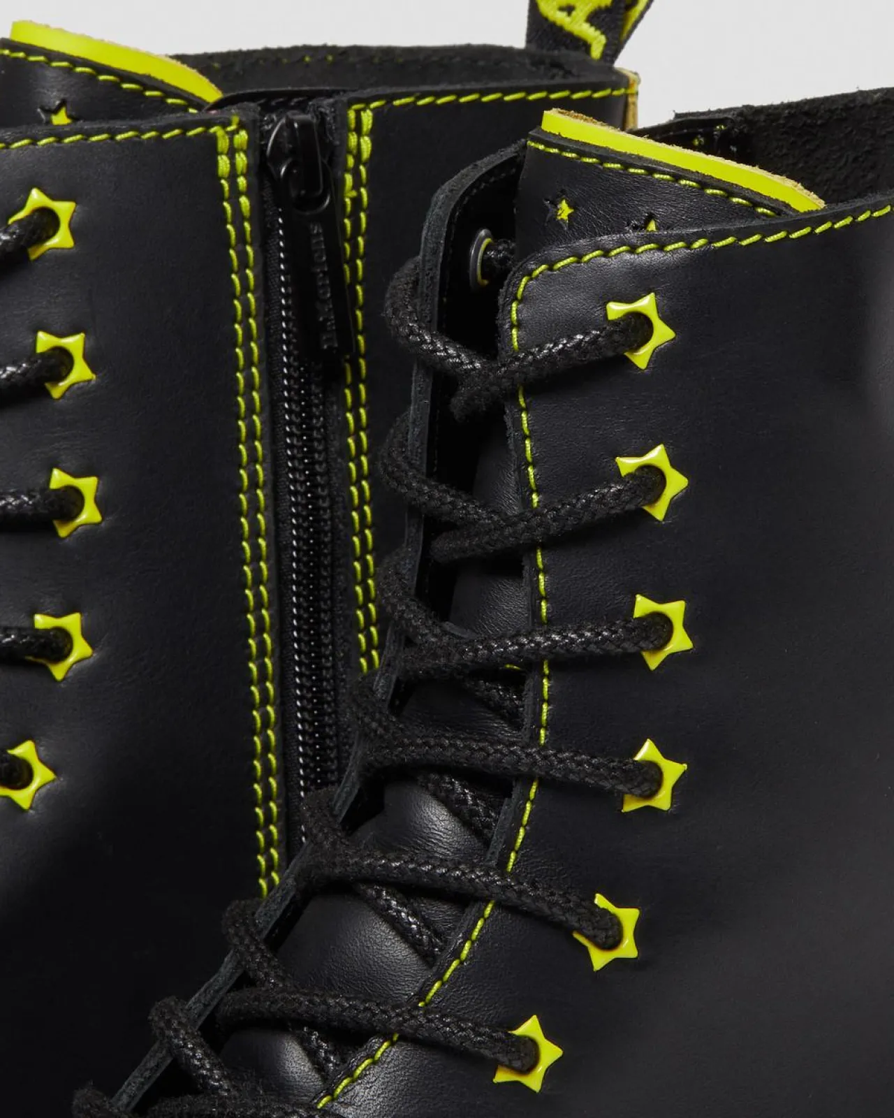 Dr. Martens Jadon II Neon Ster Leren Platform Laarzen^GIFTS Enkellaarzen|Platform Laarzen