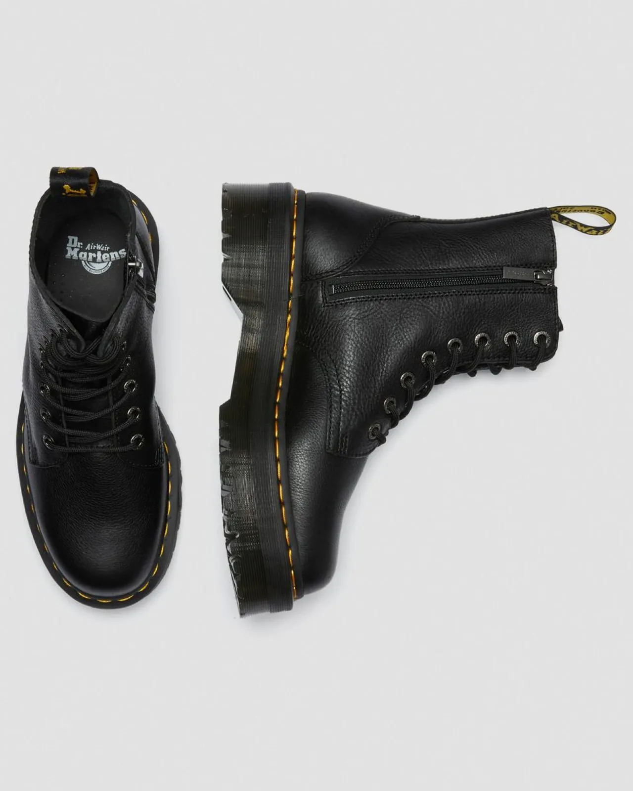 Dr. Martens Jadon III Pisa Leren Platformlaarzen^WOMENS Trending Stijlen|Veterlaarzen