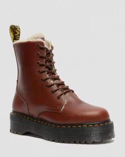 Dr. Martens Jadon Imitatiebont Gevoerde Platform Laarzen^WOMENS Winter Stijlen|Laarzen