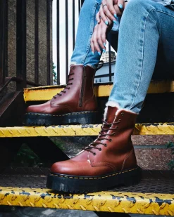 Dr. Martens Jadon Imitatiebont Gevoerde Platform Laarzen^WOMENS Winter Stijlen|Laarzen