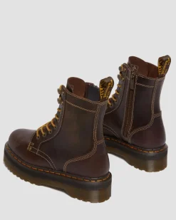 Dr. Martens Jadon Leren Platform Laarzen^WOMENS Trending Stijlen|Winter Stijlen