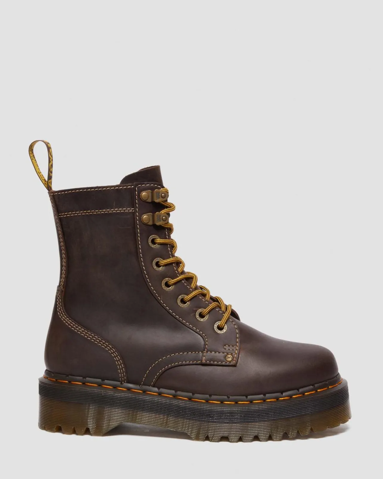 Dr. Martens Jadon Leren Platform Laarzen^WOMENS Trending Stijlen|Winter Stijlen
