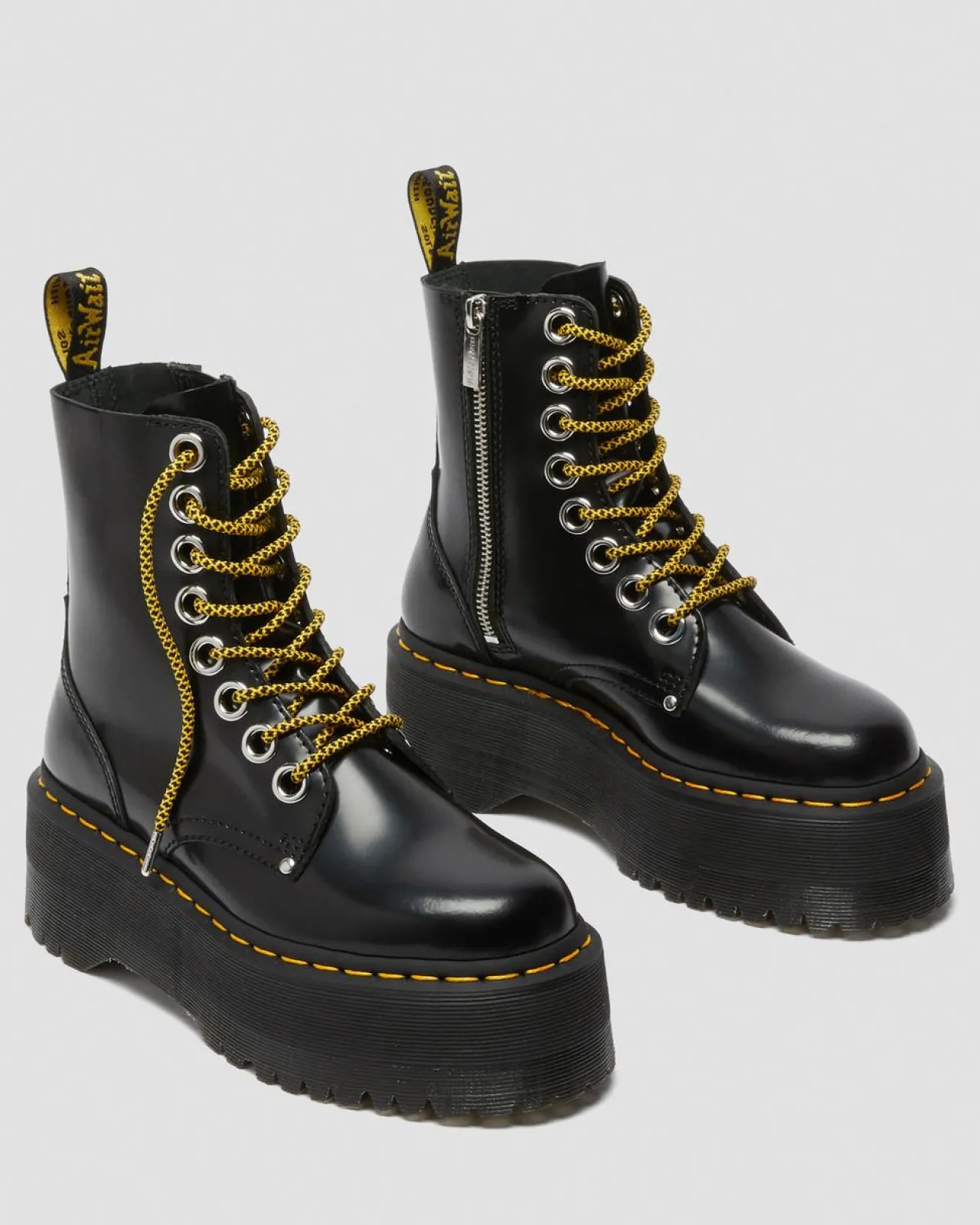 Dr. Martens Jadon Max Buttero Leren Platformlaarzen^UNISEX Veterlaarzen|Enkellaarzen