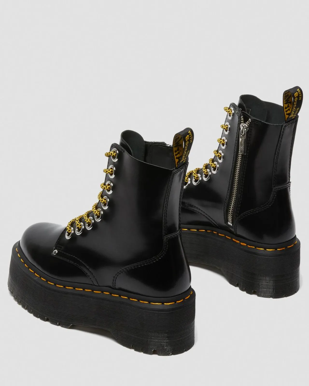 Dr. Martens Jadon Max Buttero Leren Platformlaarzen^UNISEX Veterlaarzen|Enkellaarzen