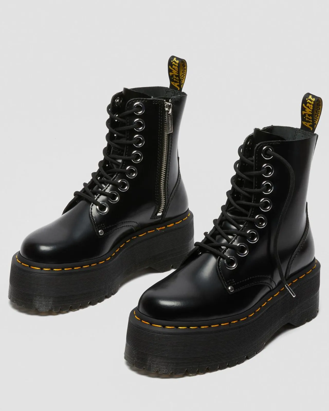 Dr. Martens Jadon Max Buttero Leren Platformlaarzen^UNISEX Veterlaarzen|Enkellaarzen