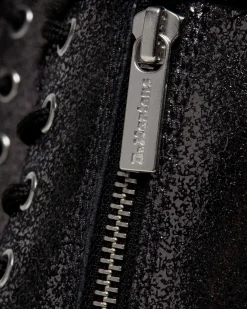 Dr. Martens Jadon Metallic Leren Platform Laarzen Met Imitatiebont Voering^WOMENS Winterlaarzen|Veterlaarzen