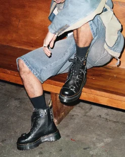 Dr. Martens Jadon Piercing Gemalen Nappa Leren Platform Laarzen^ Nieuw Binnen|Trending Stijlen