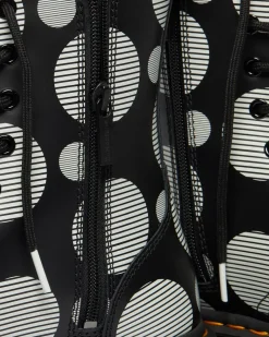 Dr. Martens Jadon Polka Dot Smooth Leren Platform Laarzen^WOMENS Platform Laarzen|Enkellaarzen