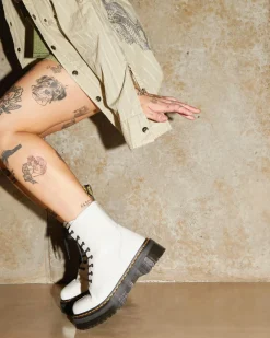 Dr. Martens Jadon Smooth Leren Platformlaarzen^MENS Heren Sale|Platform Laarzen