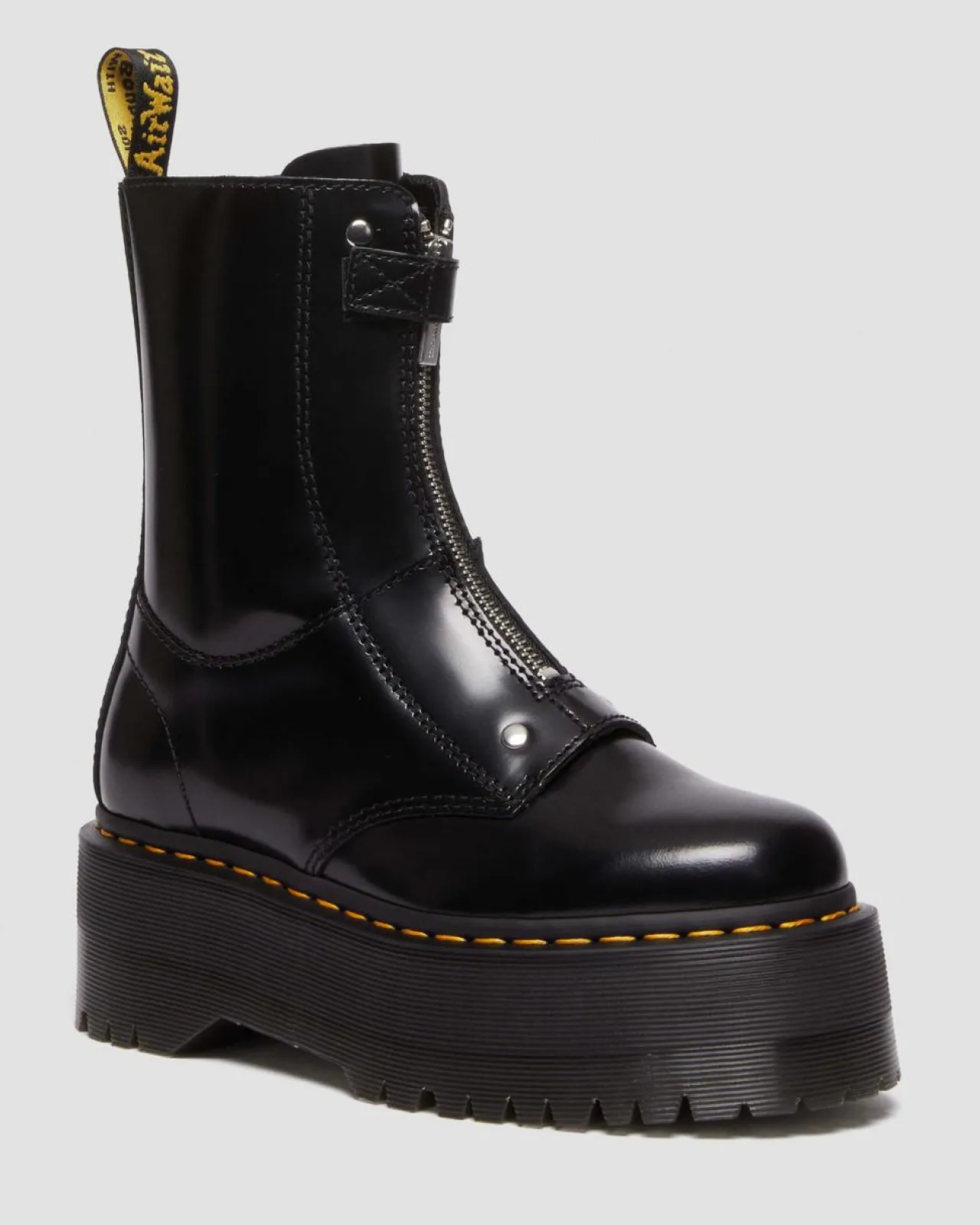 Dr. Martens Jetta Hi Max Buttero Leren Platform Laarzen^UNISEX Platform Laarzen|Laarzen