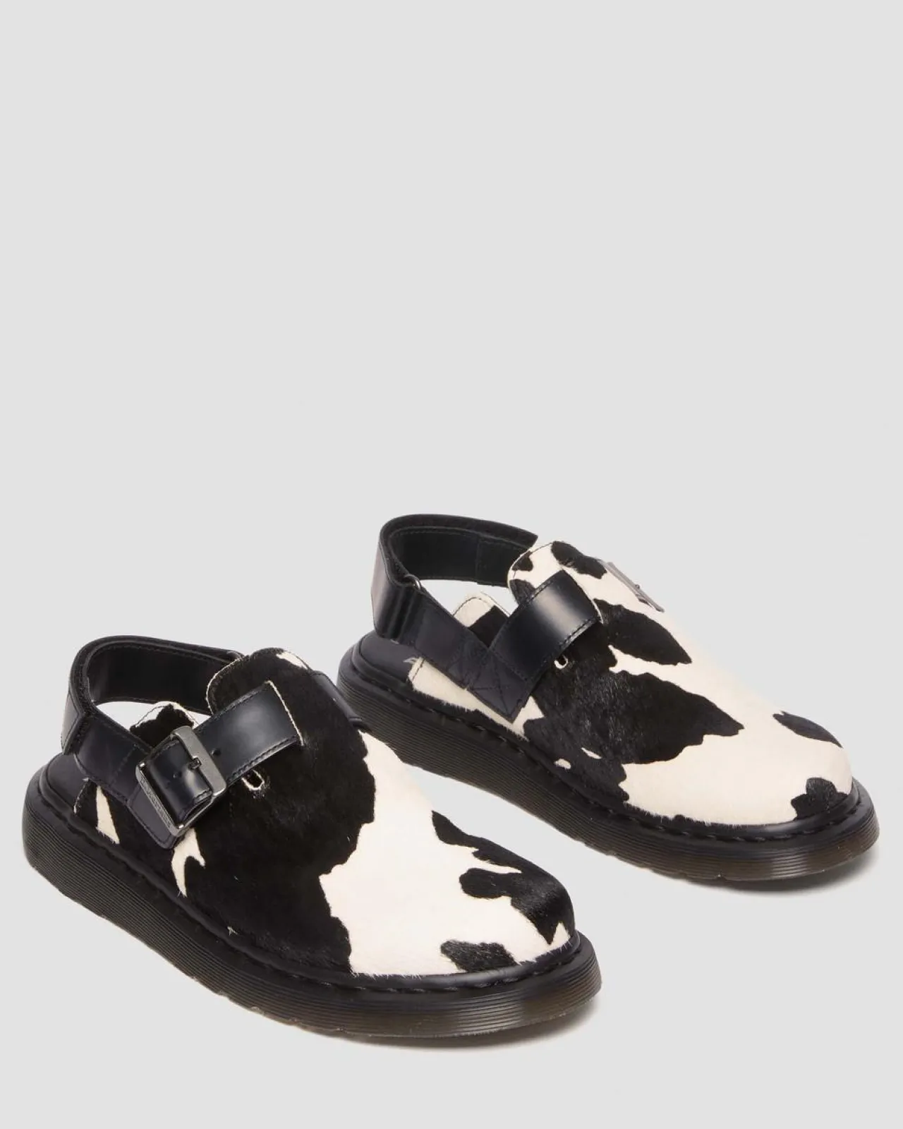 Dr. Martens Jorge II Hair-On Koeienprint Mules^MENS Sandalen|Schoenen