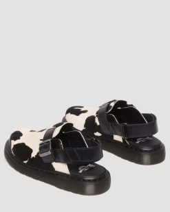 Dr. Martens Jorge II Hair-On Koeienprint Mules^MENS Sandalen|Schoenen