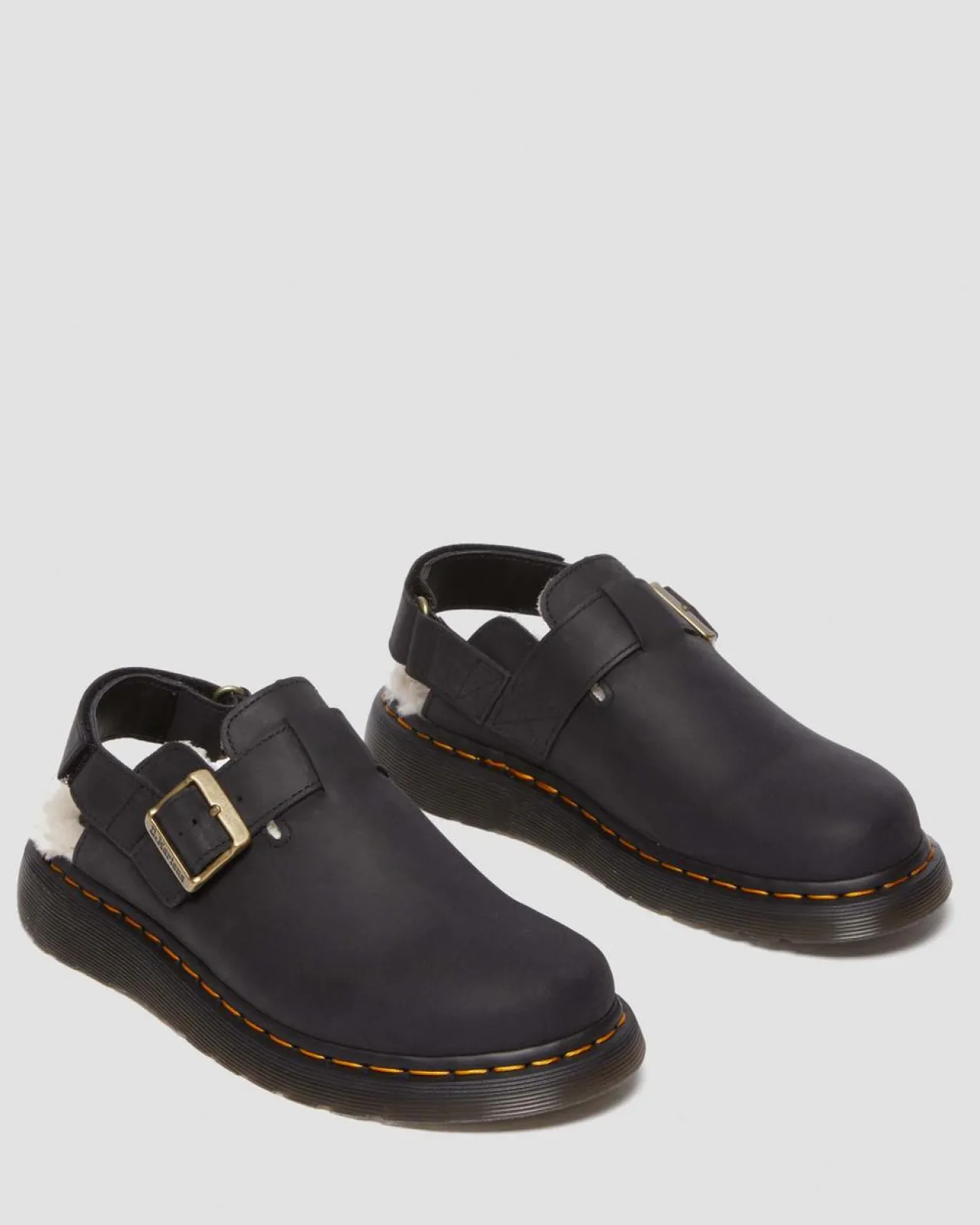 Dr. Martens Jorge II Imitatiebont Gevoerde Mules^UNISEX Nieuw Binnen|Casual Stijlen