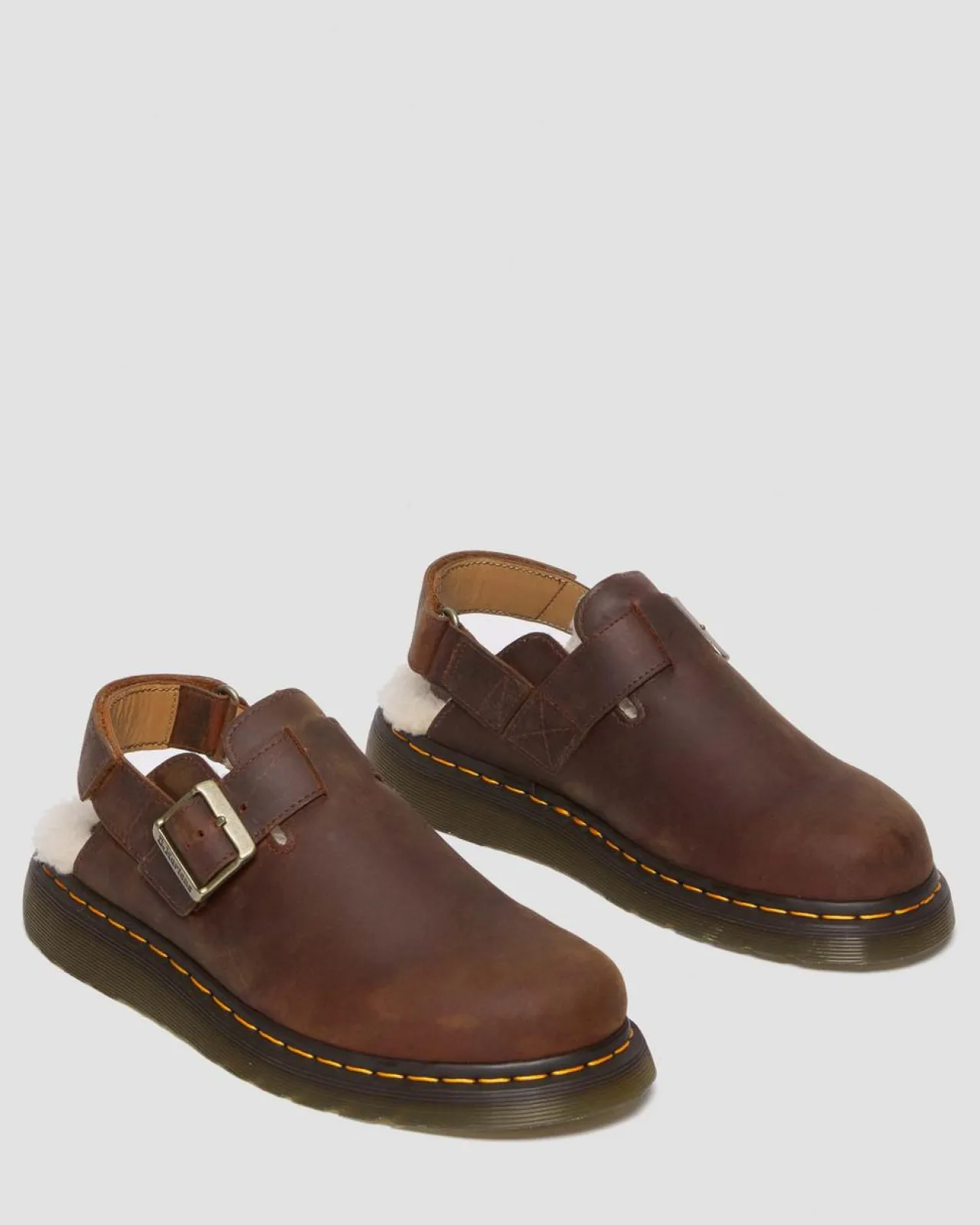Dr. Martens Jorge II Imitatiebont Gevoerde Mules^UNISEX Nieuw Binnen|Trending Stijlen